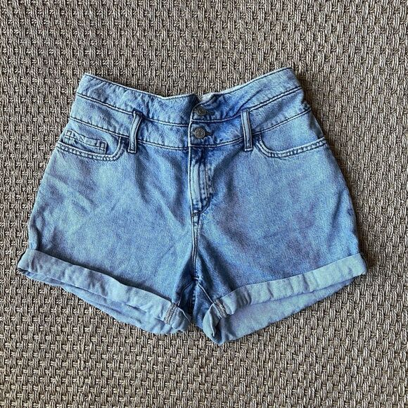 Banana Republic Vintage Style Denim Shorts Elastic Back High Rise Womens  28/6 - Picture 1 of 8